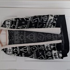 Harry Potter Deathly Hallows Print Hooded Cardigan